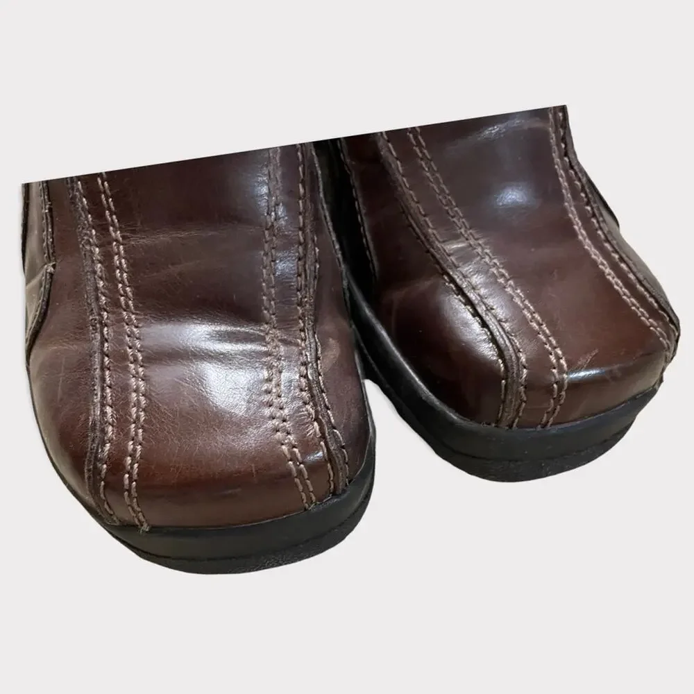 Aldo Women's Wedge Brown Frinuma Booties Size 9 - Picture 6 of 10
